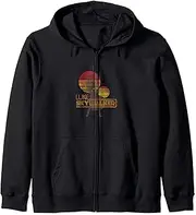 [STAR WARS] Retro Luke Skywalker Silhouette Suns Zip Hoodie