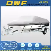 High Quality 600D Boat Cover 16ft-18.5ft Trailerable Marine Waterproof Sunproof