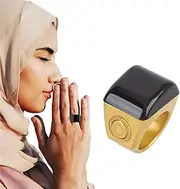 Electronic Finger Counter Rings, IP67 Smart Rechageable Tasbeeh Misbaha Tasbih Counter, Max 9999, Clicker Counting Rings for Muslims Islamic Pray Softball Baseball