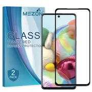 [2 Pack] Full Coverage Samsung Galaxy A71 5G Tempered Glass Crystal Clear Premium 9H HD Screen Protector by MEZON (A71 5G, 9H Full) – FREE EXPRESS