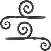 Decorative Metal Curtain Tiebacks - Farmhouse Wrought Iron Curtain Holdbacks ...