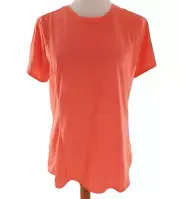 Adidas Climalite Women's Large Shirt Athletic Pink Short Sleeve