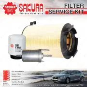 Oil Air Fuel Filter Kit for Volkswagen Caddy 2K Golf VI 90TSi 1.2L 1.4L Petrol