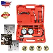 Precision Dual Gauge Cylinder Leak Down Tester Automotive Kit for Gas Engines