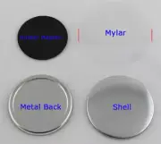 1-1/4" 32mm Rubber Magnetic Button Parts Supplies for DIY Maker 100pcs/Set