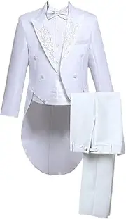 [Maiyifu-GJ] Mens 2 Pieces Luxury Embroidered Suits Sequin Shiny 1 Button Blazer Jacket Pants Sets Wedding Prom Dress Suit