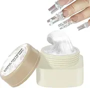 Solid Builder Nail Gel, 3D Non-Sticky Hard Nail Extension Gel, 5g Easy Dry White Manicure Supplies For Carving Molding
