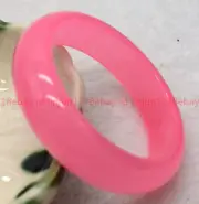 Beautiful Natural Pink Jade Bangle Round Gemstone Bracelet 56-62mm Jewellery