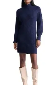 Buffalo David Bitton Women's Levelle Turtleneck Sweater Dress XL