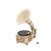 Rokr Classical Gramophone Mechanical Gear 3D Wooden Model Assembly Kit