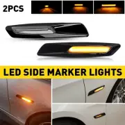 2x Dynamic Flowing LED Side Signal Marker Light For 4 2 3 5 BMW E46 Facelift (for: BMW)