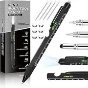 APHEKUL Unique Multitool Pen - Cool Gadgets for Him, Husband, Dad - Stocking Stuffers, Birthday Gifts for Men, Office, Engineer, Woodworkers, Carpenter, Construction Tool Gift
