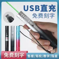 在飛比找蝦皮購物優惠-鐳射筆雷射手電筒遠射强光綠光紅光usb可充電鐳射筆沙盤售樓處