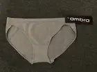 ambra Lingerie: Size: 10-12. Seamless Dove-GREY, Comfy Stretch, Hipster Brief
