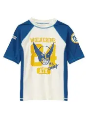NWT GAP Junk Food X-Men Wolverine Superhero Rashguard Swim Shirt Boys 12 14 16