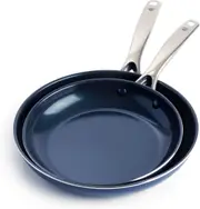2pc Blue Diamond Home Kitchen Cookware Non Stick Frypan Set 24/28cm Size