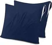 Utopia Bedding Waterproof Pillow Protectors with Zipper European (2 Pack), Navy Pillow Cases, Bed Bug Proof Pillow Encasement Covers Navy Blue UB3127