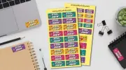 Pattern School Series Personalised Name Label for Kids