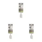 3PK Topchef Compact Non Stick Mini Silicone Spatula Flexible Scrapper White