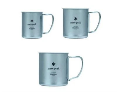 Snow Peak Novelty Titanium Single Mug Sora 3 Size Set Japan Ship