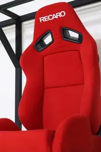 在飛比找Yahoo!奇摩拍賣優惠-全新進口 RECARO SR-7 KK全紅可調賽車椅 非BR