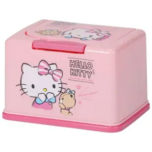 【震撼精品百貨】凱蒂貓 HELLO KITTY~日本SANRIO三麗鷗 Kitty 按壓彈蓋兒童口罩盒 (粉熊款)*54536