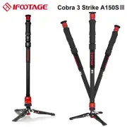 IFOOTAGE Cobra 3 Strike Monopod A150S-Ⅲ One-Touch Lifting Camera Monopod w/Pedal