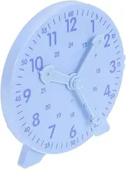 TOYANDONA Watch Teaching Clock Teaching Time Clock for Classroom Time Teacher Classroom Supplies Sky-Blue Plastic