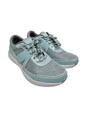 TRAQ by Alegria Women's Qarma Sneaker in Mint Dew Leather - Size US 7-7.5