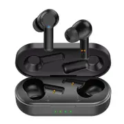 W20 TWS Bluetooth 5.0 Earphone Wireless Headphone Stereo Min Headset Sport in Ear Earbuds with Microphone Charger Box - black