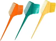 Vaguelly 3Pcs Hair Tint Brush Dual Sided Hair Dye Applicator for Salon Use Flexible Bristles for Even Color Application Lightweight Comfortable Grip