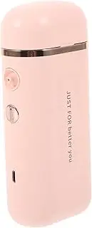 minkissy Oxygen Injection Beauty Instrument Airbrush Mini Face Steamer Mister for Face Portable Facial Steamer Face Streamers Facial Mini Facial Mister High Pressure Woman Tool Pink Brass