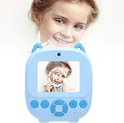 Kids Camera, Instant Print Camera, Dual Lens 48MP 1080P Children Printable Camera, Selfie Camera with 2.4 Inch Screen, Fun Girls Boys 3 to 12 Years Old (Blue)