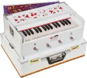 OM Mini Traveler Harmonium- 2¾ Octave By Kaayna Musicals-4 Stop- 2 Drone- 440 Hz