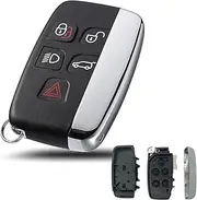 Replacement Remote car Key fob Shell Compatible with Range Ro-ver, Car Key Case for Land Rover Sport Evoque Range Ro-ver Discovery 4 Freelander LR4 2010-2015 Refit，Jag-uar XJ XJL XF (Not Chip)