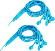Lantelme Pack of 12 Silicone Roulade Ties, 54 cm Long, Silicone Bands in Blue for roulades, Asparagus, Vegetables, Meat, Fish, Reusable, Heat-Resistant, Food-Safe, Cabbage Rolls, shashlik