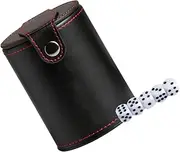 KICHOUSE 1 Set Dice Cup Game Dice Container Practical Dice Storage Cup with Dices for Travel Parties Home Camping
