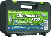Outdoor Revolution Eco Warrior Groundsheet Pegs Made in UK - Case of 15 Pegs