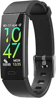 ZURURU Fitness Tracker with Blood Pressure Heart Rate Sleep Health Monitor for Men and Women, Upgraded Waterproof Activity Tracker Watch, Step Calorie Counter Pedometer