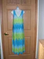 N - NATORI - "TAHITI" PATTERN - FULL LENGTH GOWN/ROBE SET - SIZE LARGE - NWT!!