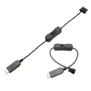 USB To 4Pin Computer Fan Adapter Cable 5V To 12V Power Cable Connector 4Pin Fan