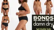 Bonds Damn Dry Midi Briefs Light Leaks Black Beige Sizes 12 14 16 18 22 24