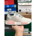 正品免運 ADIDAS NMD_R1 白 粉紅 綠 網布 D97232 女鞋