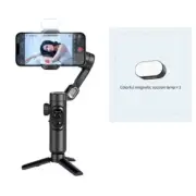 AOCHUAN 3-Axis Smartphone Gimbal Stabilizer with Fill Light and Face Tracking