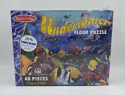 NEW! MELISSA & DOUG UNDERWATER Floor Puzzle 48 Pieces LRG SIZE 2 FEET x 3 FEET!