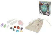Meditation Crystal Gemstone Kit 22x22cm All In Gift Box 14 Pieces