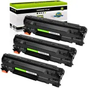 3PK CF283X 83X Black Toner Cartridge Compatible For HP LaserJet M201dw M225dn