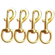 4 Pcs 3.3" Flag Swivel Snap Hooks Flagpole Accessories - Heavy Duty Eye Gold