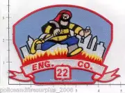 New York City NY Fire Dept Engine 22 Fire Patch v5