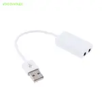 VHDD 7.1 外置 USB 聲卡插孔 3.5 毫米 USB 音頻適配器耳機麥克風聲卡適用於 MACBOOK 電腦筆記